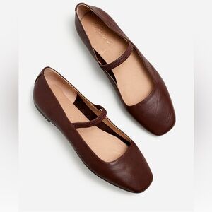 Madewell The Greta Ballet Flat Size 10.5 Color Brown